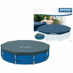 Intex 28030 Afdekzeil Voor Frame Zwembad 305cm Blauw