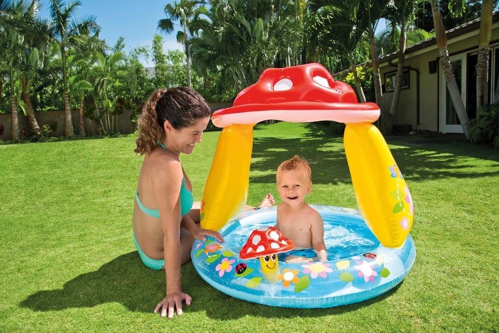 Intex 57114NP Paddestoel Baby Zwembadje 102x89cm 1 Intex 57114NP Paddestoel Baby Zwembadje 102x89cm