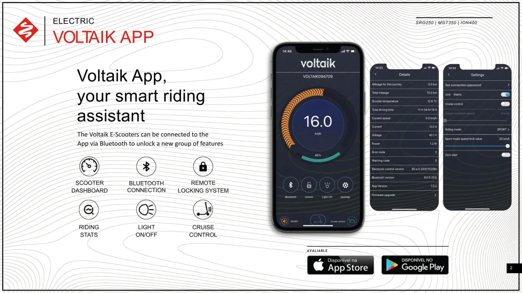 Street Surfing Voltaik Scooter MGT 350W Zwart - Afbeelding 6