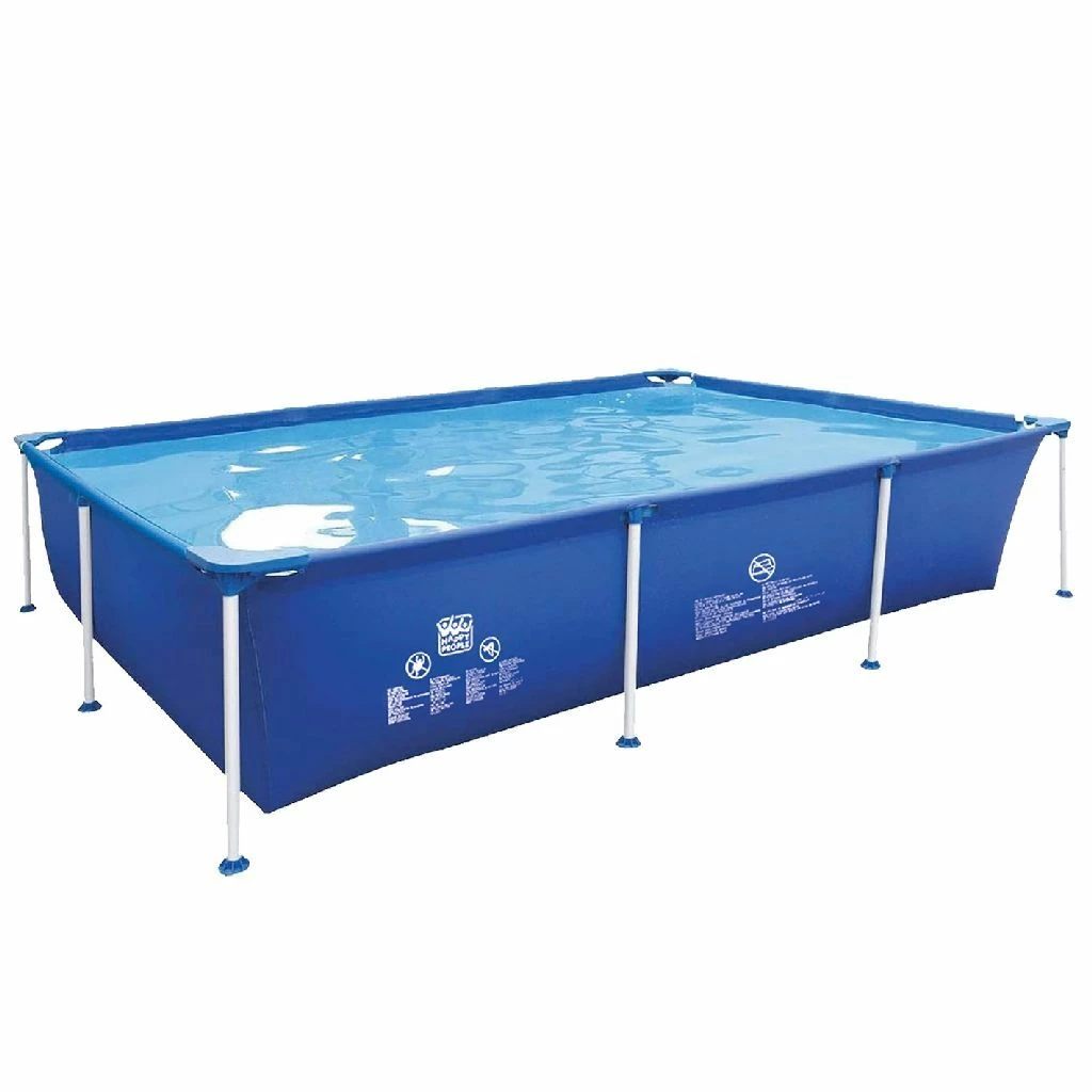 Wehncke Stalen Frame Zwembad 258x179x66 Cm Blauw 1 Wehncke Stalen Frame Zwembad 258x179x66 Cm Blauw