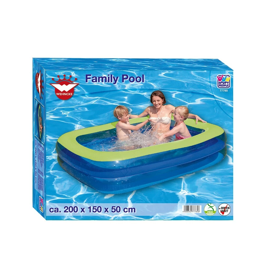 Wehncke Family Opblaas Zwembad 200x150x50 Cm Blauw/Groen 3 Wehncke Family Opblaas Zwembad 200x150x50 Cm Blauw/Groen - Afbeelding 3