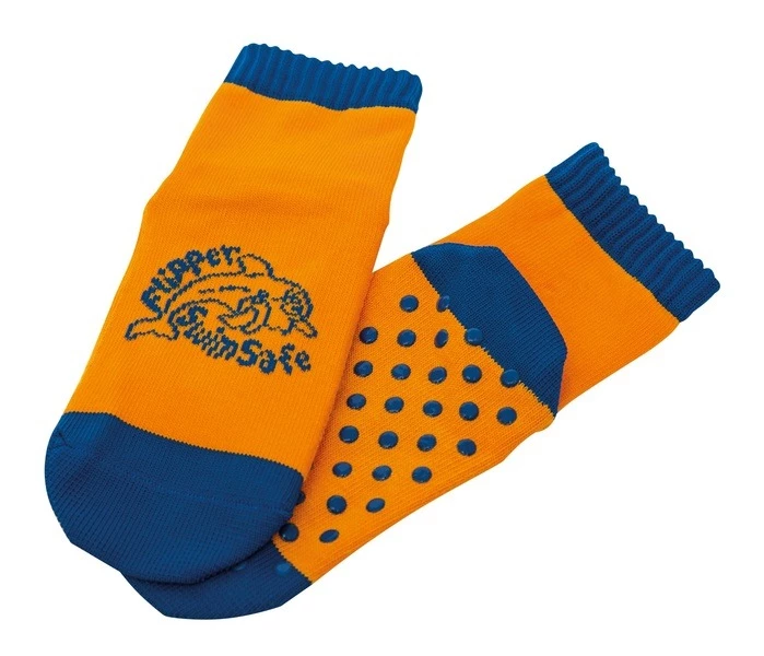 Swimsafe Aquasokken Flipper Oranje/blauw Maat 31-34 1 Swimsafe Aquasokken Flipper Oranje/blauw Maat 31-34