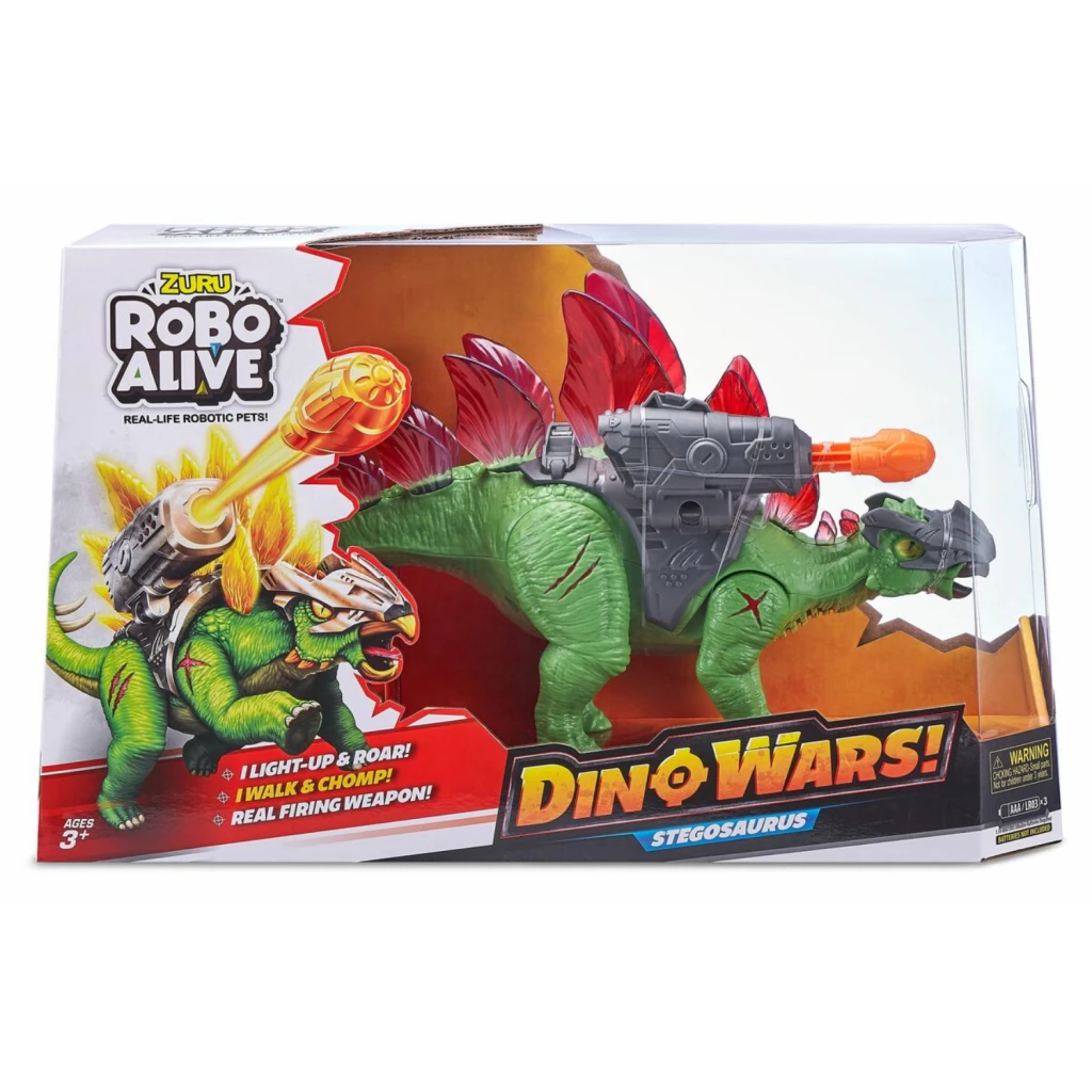 Zuru Robo Alive Dino Wars Stegosaurus + Licht En Geluid 1 Zuru Robo Alive Dino Wars Stegosaurus + Licht En Geluid