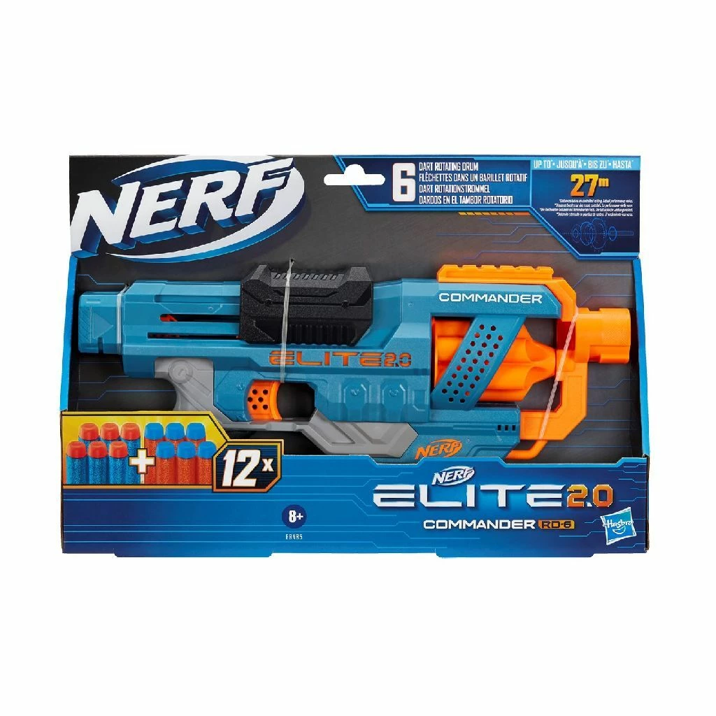 Nerf Elite 2.0 Commander RD 6 Blaster + 12 Darts - Afbeelding 2