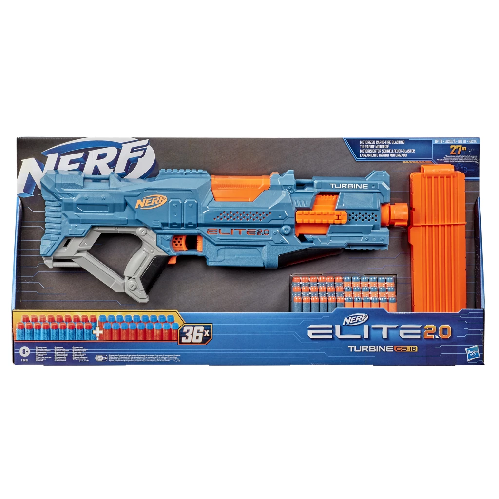 Nerf Elite 2.0 Turbine CS 18 Blaster + 36 Darts 2 Nerf Elite 2.0 Turbine CS 18 Blaster + 36 Darts - Afbeelding 2