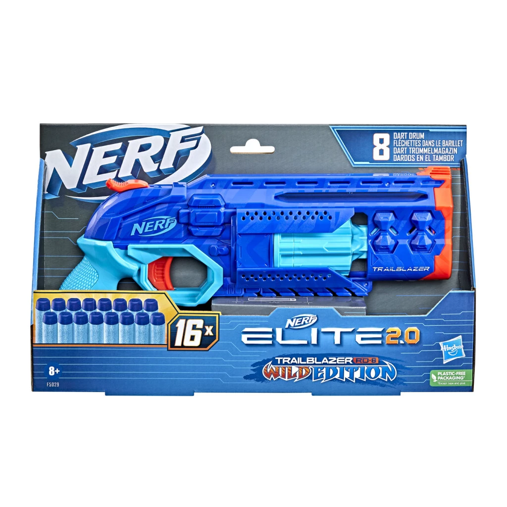 Nerf Elite 2.0 Trailblazer RD 8 Wild Edition Blaster + 16 Darts 1 Nerf Elite 2.0 Trailblazer RD 8 Wild Edition Blaster + 16 Darts