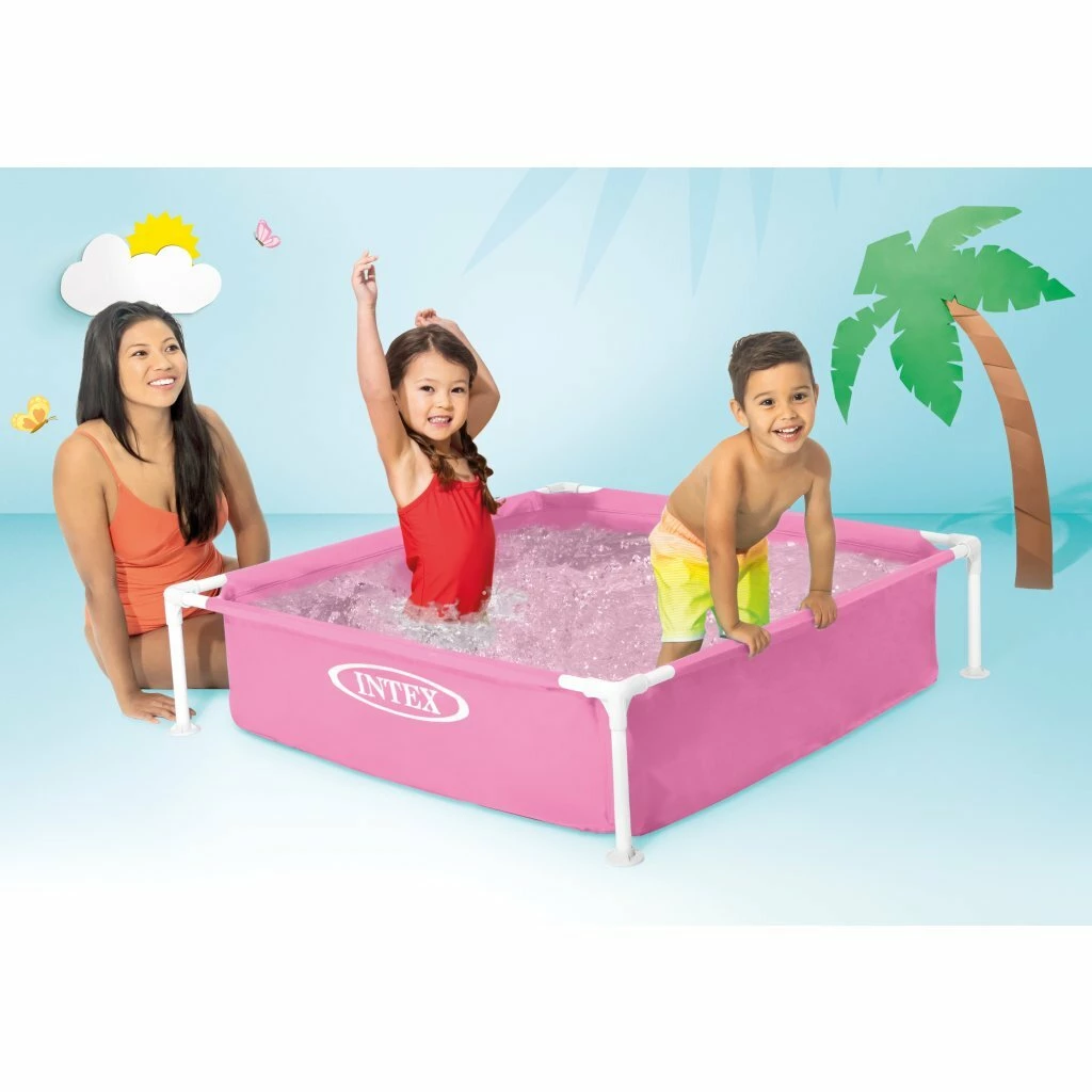 Intex 57172NP Wet Set Collection Mini Frame Pool 122×122 Cm Roze 2 Intex 57172NP Wet Set Collection Mini Frame Pool 122×122 Cm Roze - Afbeelding 2