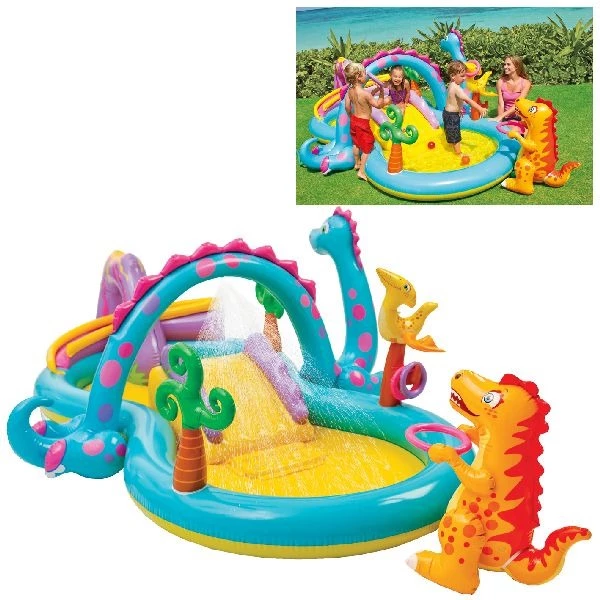Intex Dinoland Speelcentrum Zwembad 333x229x112cm 1 Intex Dinoland Speelcentrum Zwembad 333x229x112cm