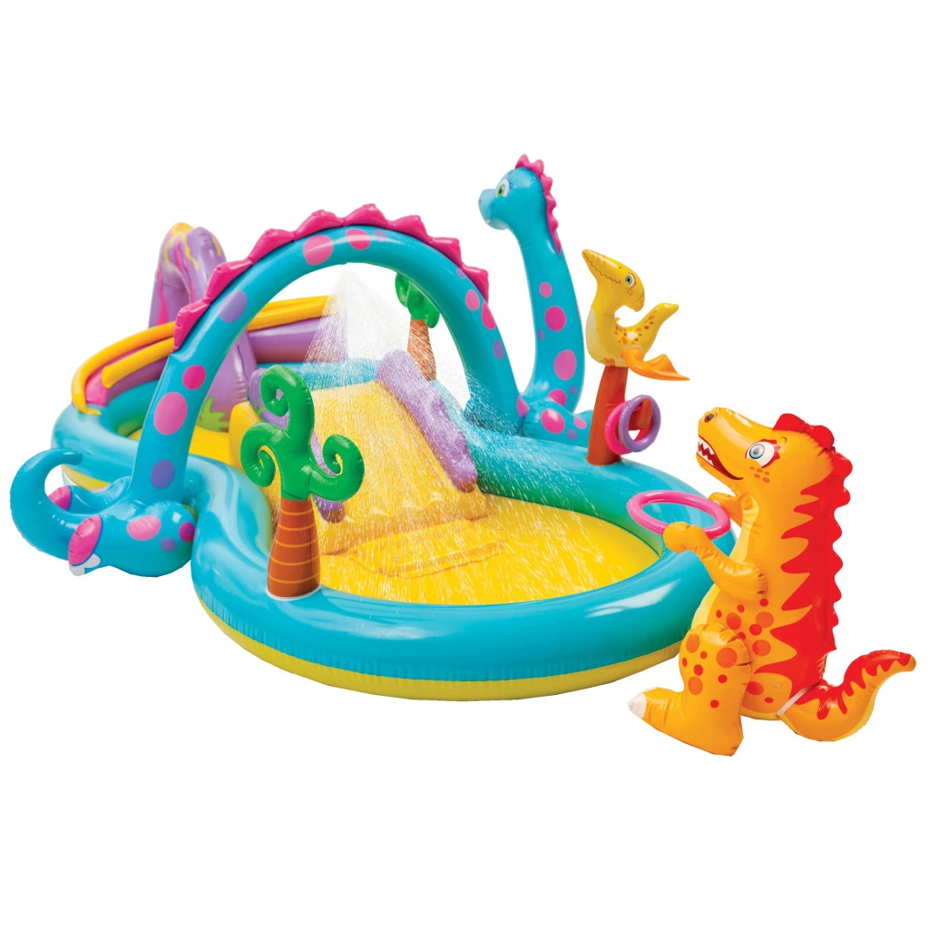 Intex Dinoland Speelcentrum Zwembad 333x229x112cm 2 Intex Dinoland Speelcentrum Zwembad 333x229x112cm - Afbeelding 2
