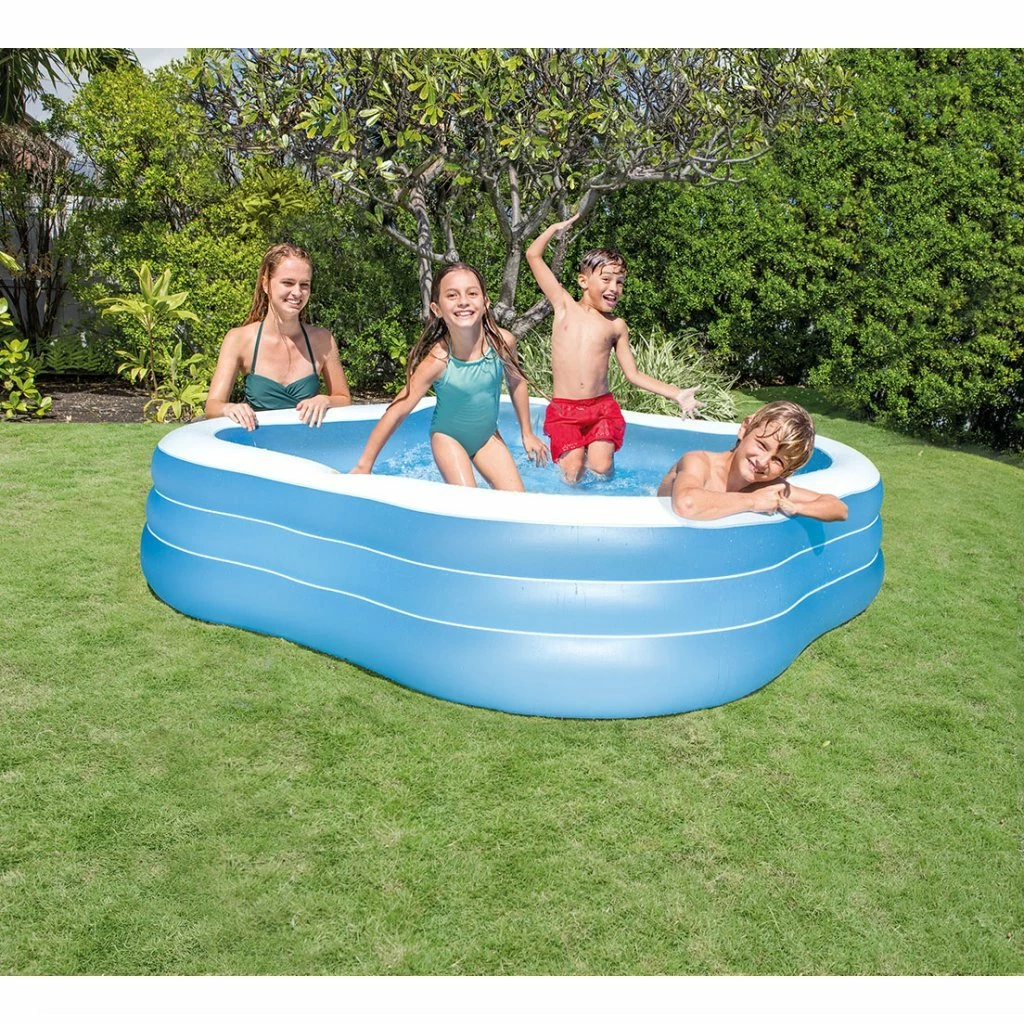 Intex 57495NP Beach Wave Opblaasbaar Zwembad 229x229x56 Cm Assorti 2 Intex 57495NP Beach Wave Opblaasbaar Zwembad 229x229x56 Cm Assorti - Afbeelding 2