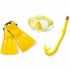 Intex 55655 Master Class Snorkelset 4-delig Geel