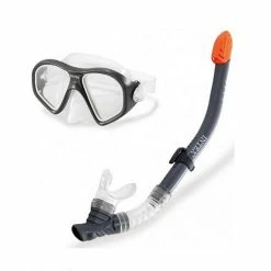 Intex 55648 Aquaflow Sport Reef Rider Duikbril En Snorkel Grijs