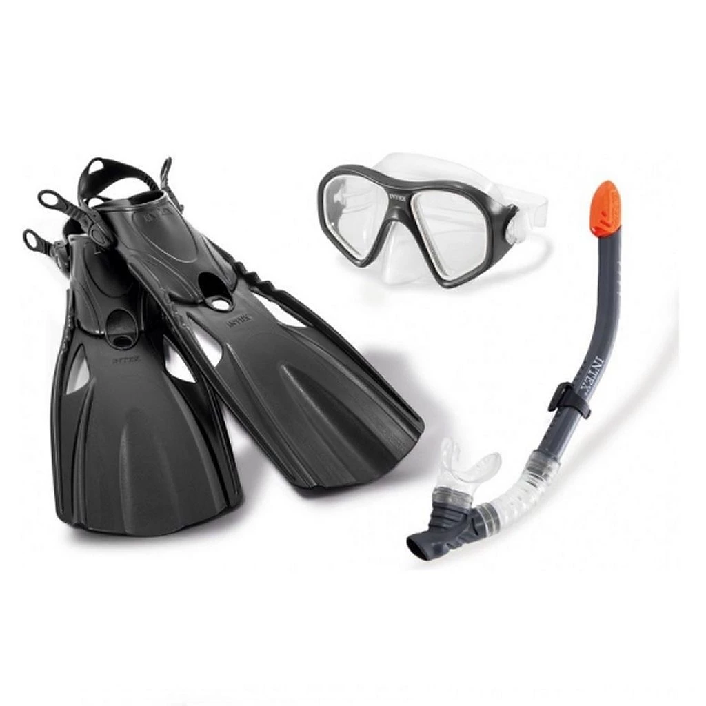 Intex 55657 Aquaflow Sport Reef Rider Zwemset 41-45 Grijs/Zwart 1 Intex 55657 Aquaflow Sport Reef Rider Zwemset 41-45 Grijs/Zwart