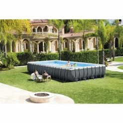 Alternative view of Intex 26374GN Ultra XTR Frame Zwembad 975x488x132 Cm + Zandfilterpomp En Trap + Accessoires Grijs