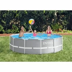 Alternative view of Intex 26716GN Prism Frame Zwembad 366×99 Cm + Filterpomp En Trap Grijs