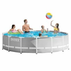 Alternative view of Intex 26724GN Prism Frame Zwembad 457×107 Cm + Filterpomp En Trap + Accessoires Grijs