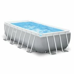 Intex 26788GN Prism Frame Zwembad 400x200x100 Cm Grijs/Blauw