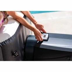 Intex 28458NL PureSpa Jet & Bubble DeLuxe Jacuzzi 4-Persoons Set Met Zoutwatersysteem 201/150x71cm -Pintoy-winkel 6941057418209 5