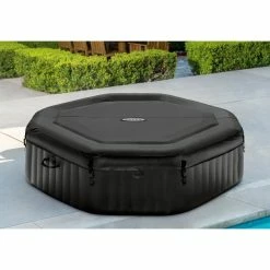 Intex 28458NL PureSpa Jet & Bubble DeLuxe Jacuzzi 4-Persoons Set Met Zoutwatersysteem 201/150x71cm -Pintoy-winkel 6941057418209 6
