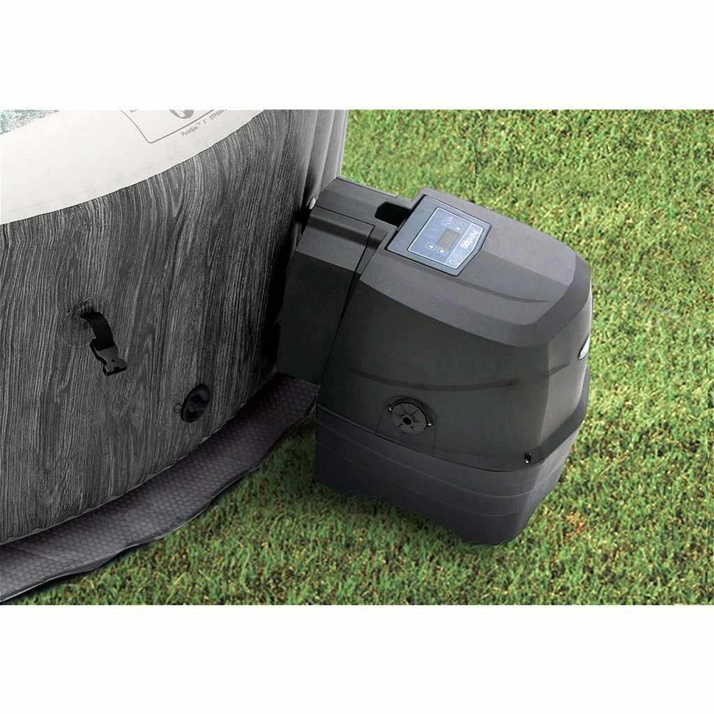 Intex 28440 PureSpa Greywood De Luxe Bubble Massage Jaccuzi 4-persoons Set 4 Intex 28440 PureSpa Greywood De Luxe Bubble Massage Jaccuzi 4-persoons Set - Afbeelding 4