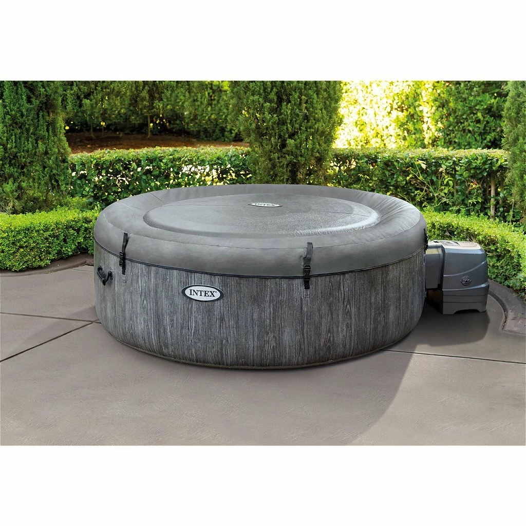 Intex 28442 PureSpa Greywood De Luxe Bubble Massage Jaccuzi 6-persoons Set 2 Intex 28442 PureSpa Greywood De Luxe Bubble Massage Jaccuzi 6-persoons Set - Afbeelding 2