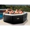 Intex 28462NL PureSpa Jet & Bubble DeLuxe Jacuzzi 6-Persoons Set Met Zoutwatersysteem 218/168x71cm