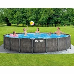 Alternative view of Intex 26744GN Prism Frame Greywood Zwembad 549×122 Cm + Filterpomp