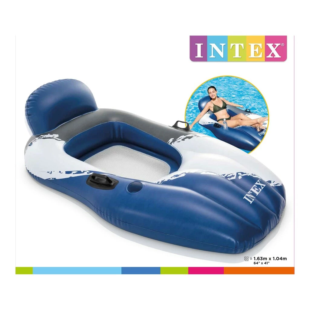Intex 56862EU Drijvende Relax Lounge 163x104cm 5 Intex 56862EU Drijvende Relax Lounge 163x104cm - Afbeelding 5
