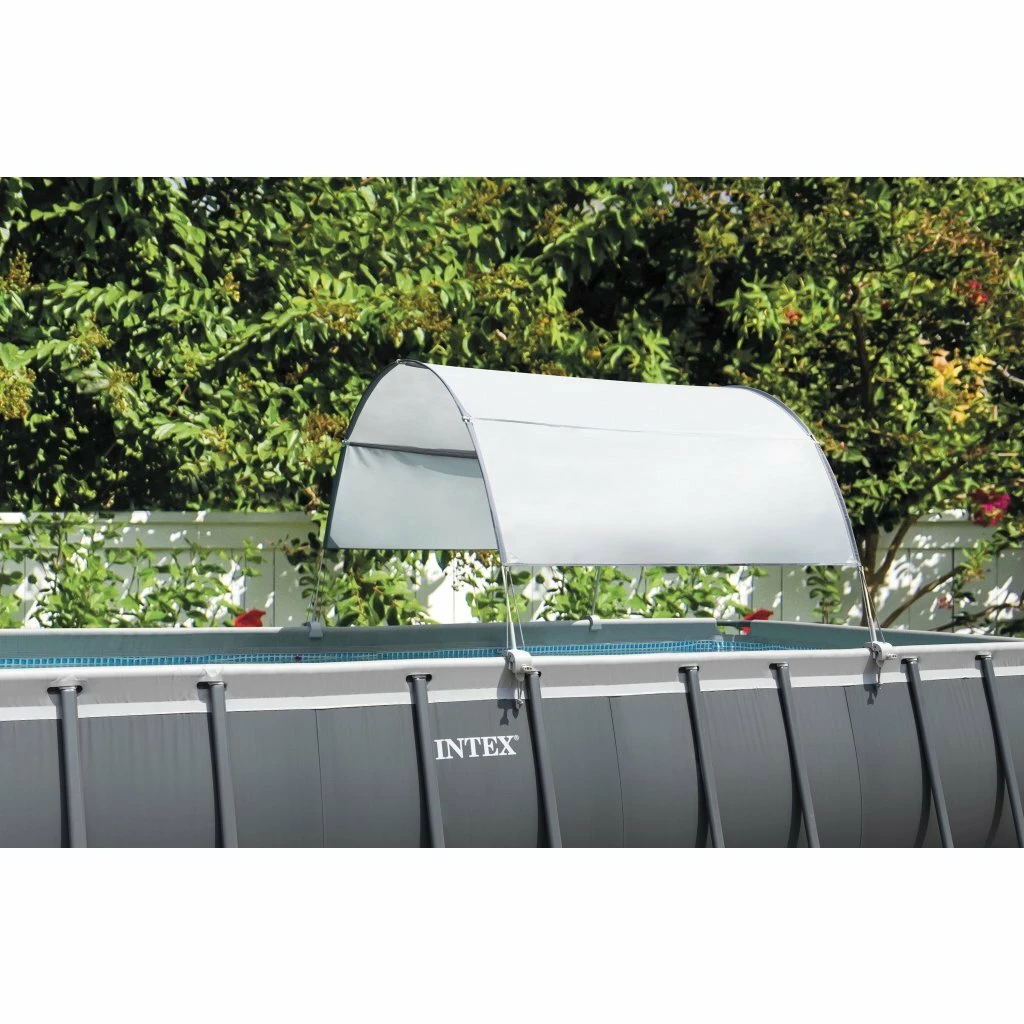 Intex 28054 Zwembadoverkapping 375×300 Cm Wit/Grijs 1 Intex 28054 Zwembadoverkapping 375×300 Cm Wit/Grijs