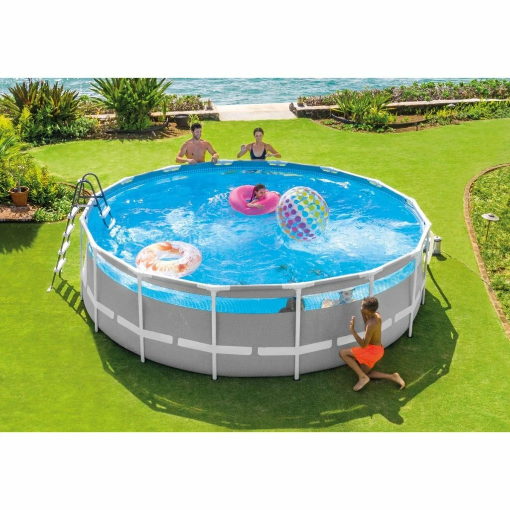 Intex 26730GN Clearview Prism Frame Zwembad 488×122 Cm Grijs 4 Intex 26730GN Clearview Prism Frame Zwembad 488×122 Cm Grijs - Afbeelding 4