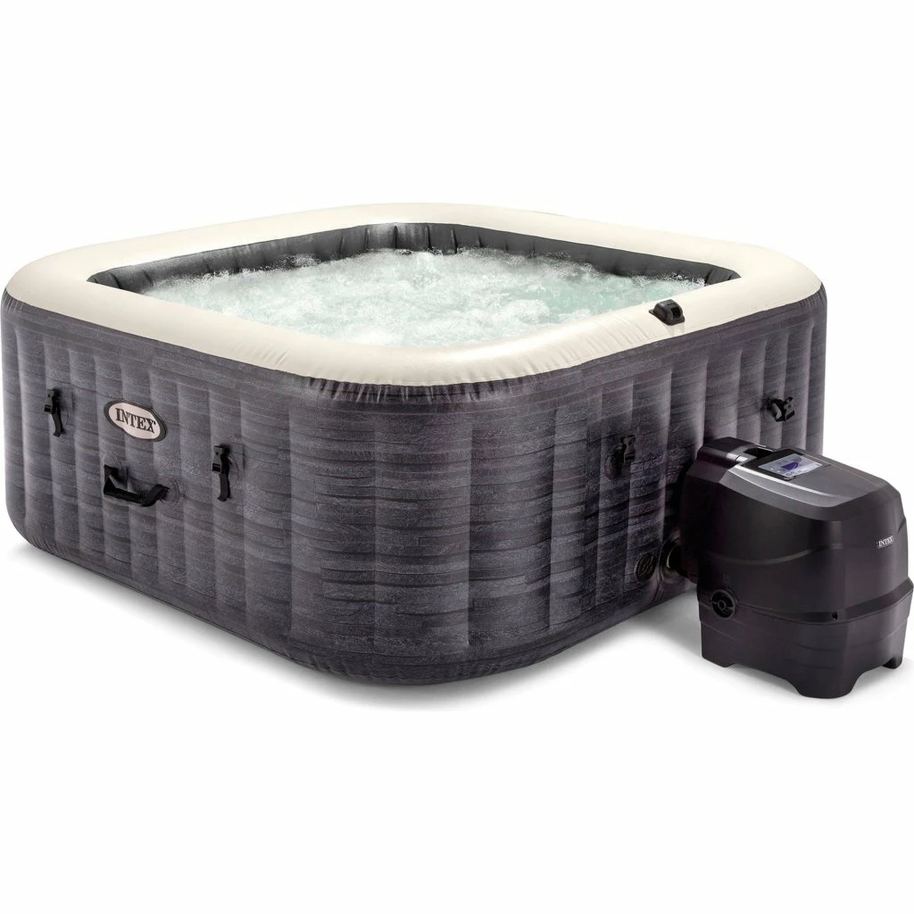 Intex 28450 PureSpa Greystone Jacuzzi 211×211 Cm Antraciet 1 Intex 28450 PureSpa Greystone Jacuzzi 211×211 Cm Antraciet