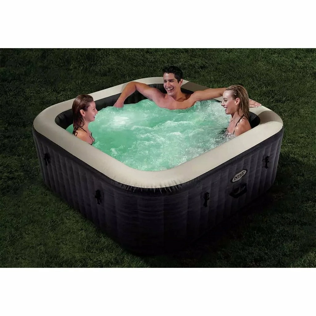 Intex 28450 PureSpa Greystone Jacuzzi 211×211 Cm Antraciet 3 Intex 28450 PureSpa Greystone Jacuzzi 211×211 Cm Antraciet - Afbeelding 3