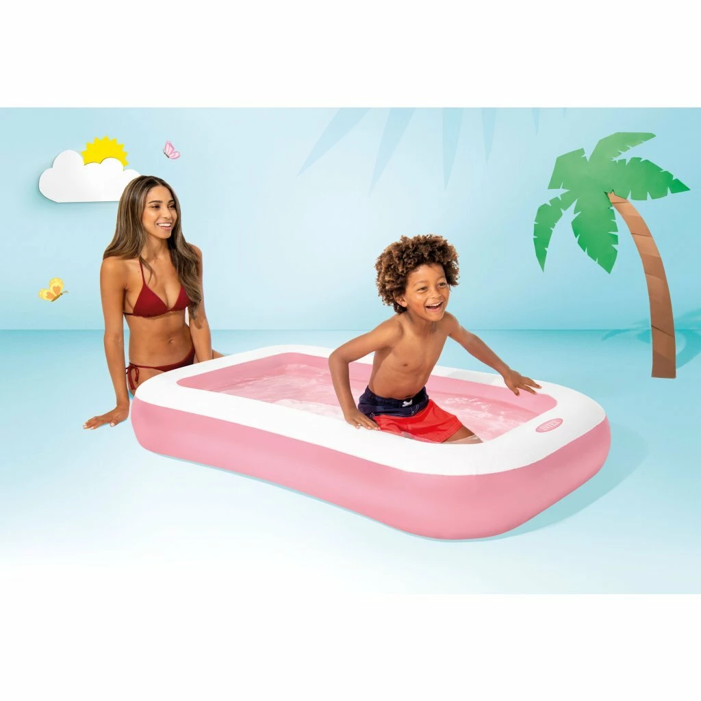 Intex 58423NP Wet Set Collection Rechthoekig Zwembad 166x100x25 Cm Roze/Wit 3 Intex 58423NP Wet Set Collection Rechthoekig Zwembad 166x100x25 Cm Roze/Wit - Afbeelding 3