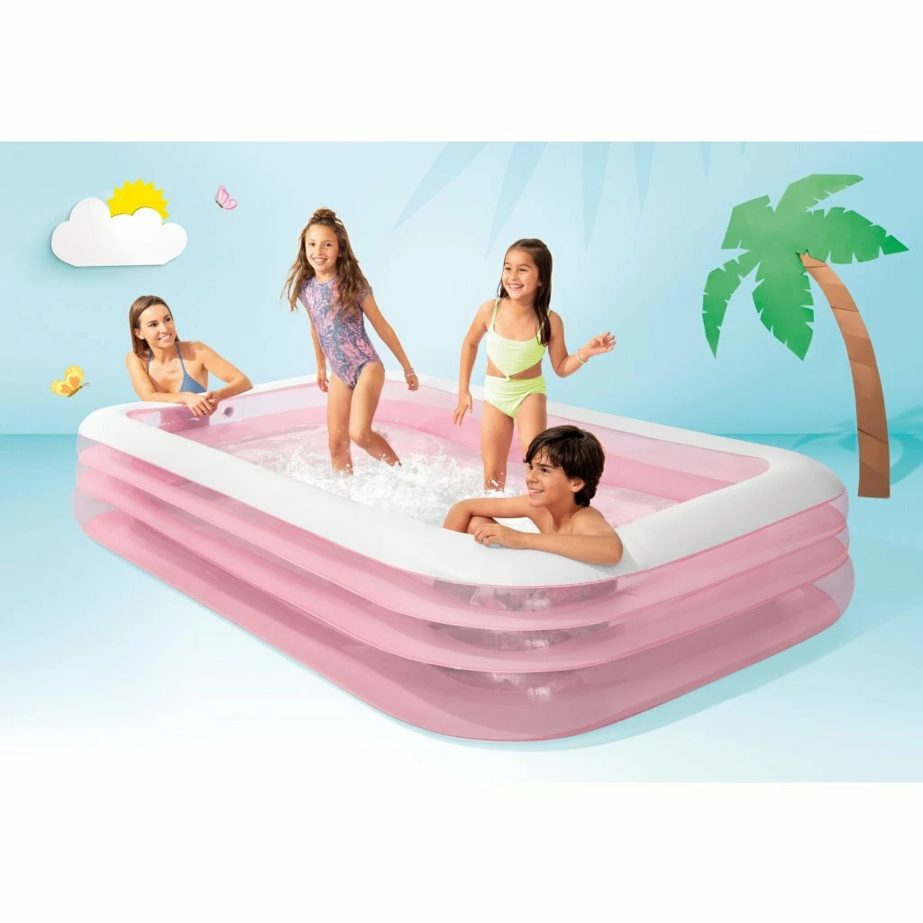 Intex 58487NP Wet Set Collection Swin Center Familiezwembad 305x183x56 Cm Roze/Wit 2 Intex 58487NP Wet Set Collection Swin Center Familiezwembad 305x183x56 Cm Roze/Wit - Afbeelding 2