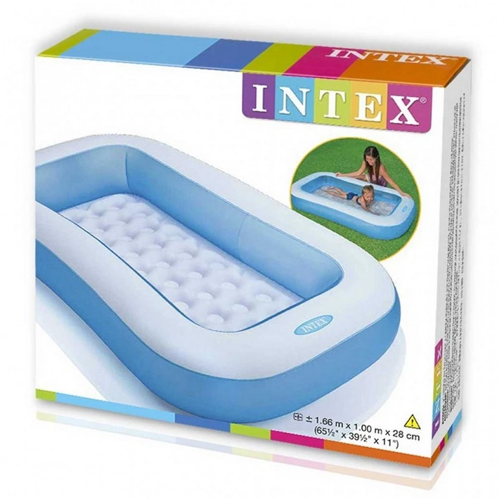 Intex 57403NP Rechthoekig Zwembad 166x100x28 Cm 2 Intex 57403NP Rechthoekig Zwembad 166x100x28 Cm - Afbeelding 2