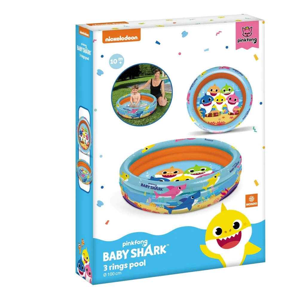 Mondo Baby Shark 3-Rings Zwembad 100 Cm - Afbeelding 3