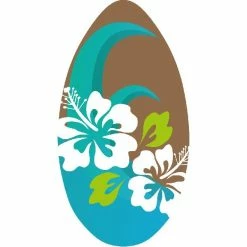 SportX Skimboard Flower Blauw/Bruin 100 Cm