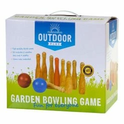 Alternative view of Outdoor Play Houten Tuin Bowlingset Met 9 Kegels En 2 Ballen