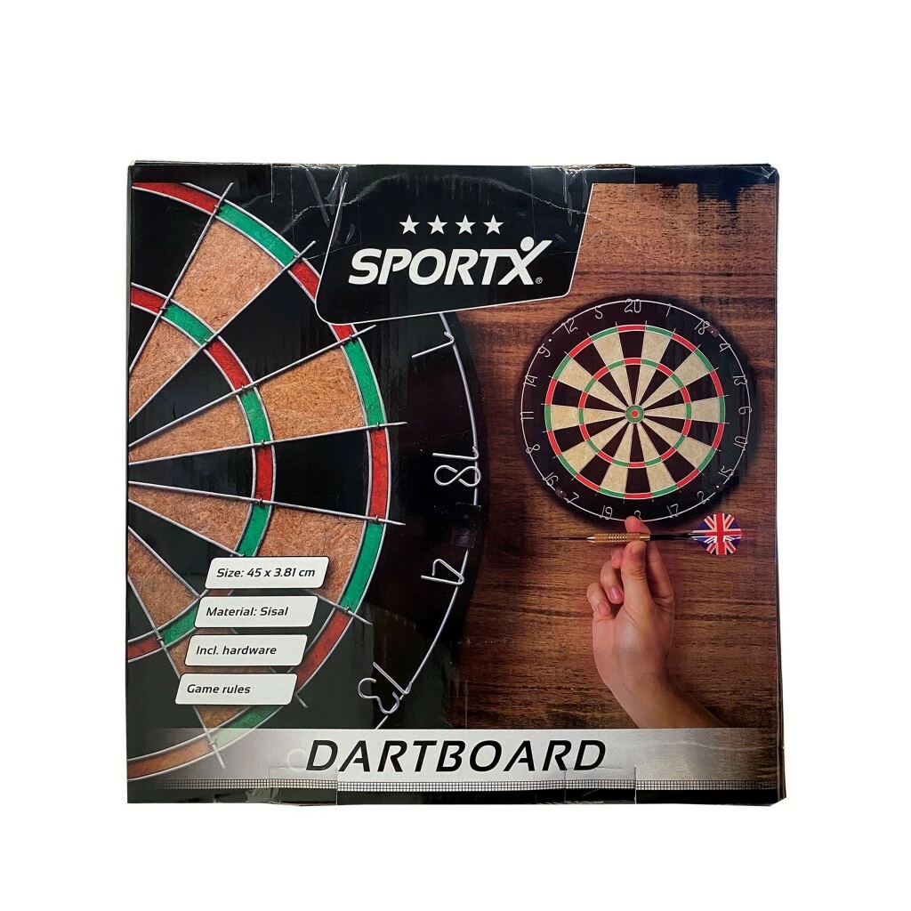 SportX Dartbord 45 Cm Sisal 2 SportX Dartbord 45 Cm Sisal - Afbeelding 2