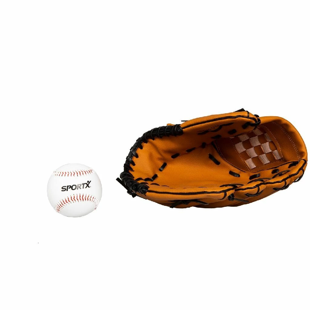 SportX Honkbal Handschoen + Bal 1 SportX Honkbal Handschoen + Bal