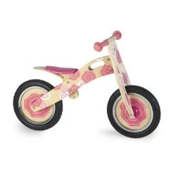 Simply For Kids Houten Loopfiets Pink Flower