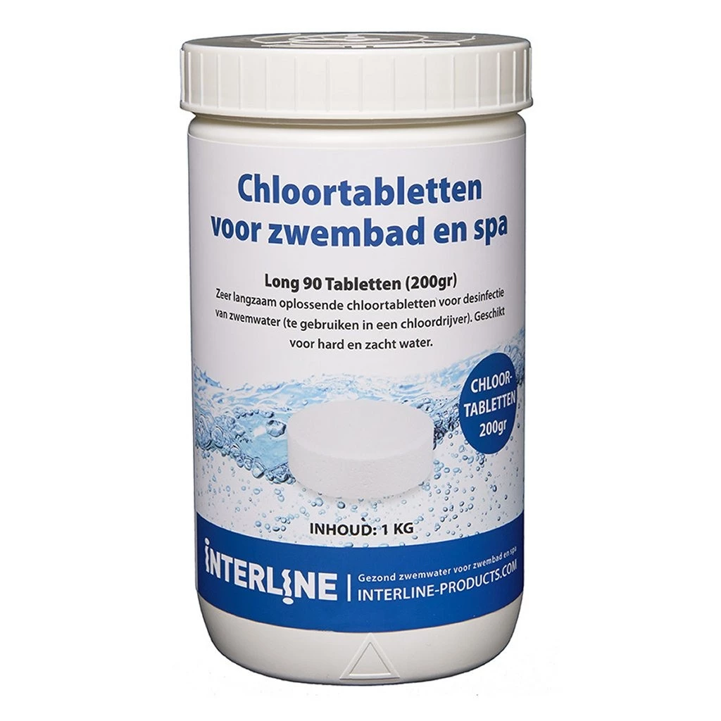 Interline Zwembad 200 Grams Chloortabletten 1 Kg 1 Interline Zwembad 200 Grams Chloortabletten 1 Kg