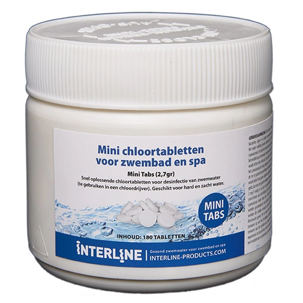 Interline Mini Quick Chloortabletten 180 Stuks 1 Interline Mini Quick Chloortabletten 180 Stuks