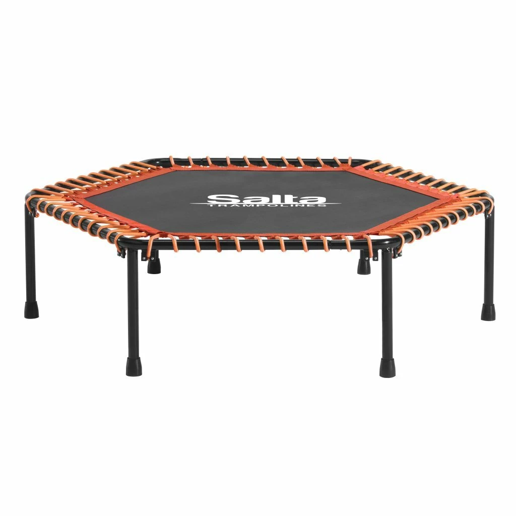 Salta 5357O Fitness Trampoline Met Beugel 128×127 Cm Zwart/Oranje 3 Salta 5357O Fitness Trampoline Met Beugel 128×127 Cm Zwart/Oranje - Afbeelding 3